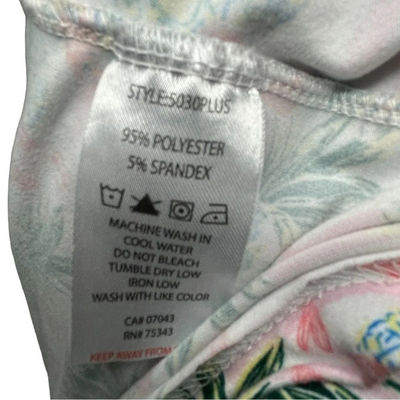 Cynthia Rowley Pineapple Pink Hearts Pajama Set Size 1X Short Sleeve Button Up - Picture 7 of 8